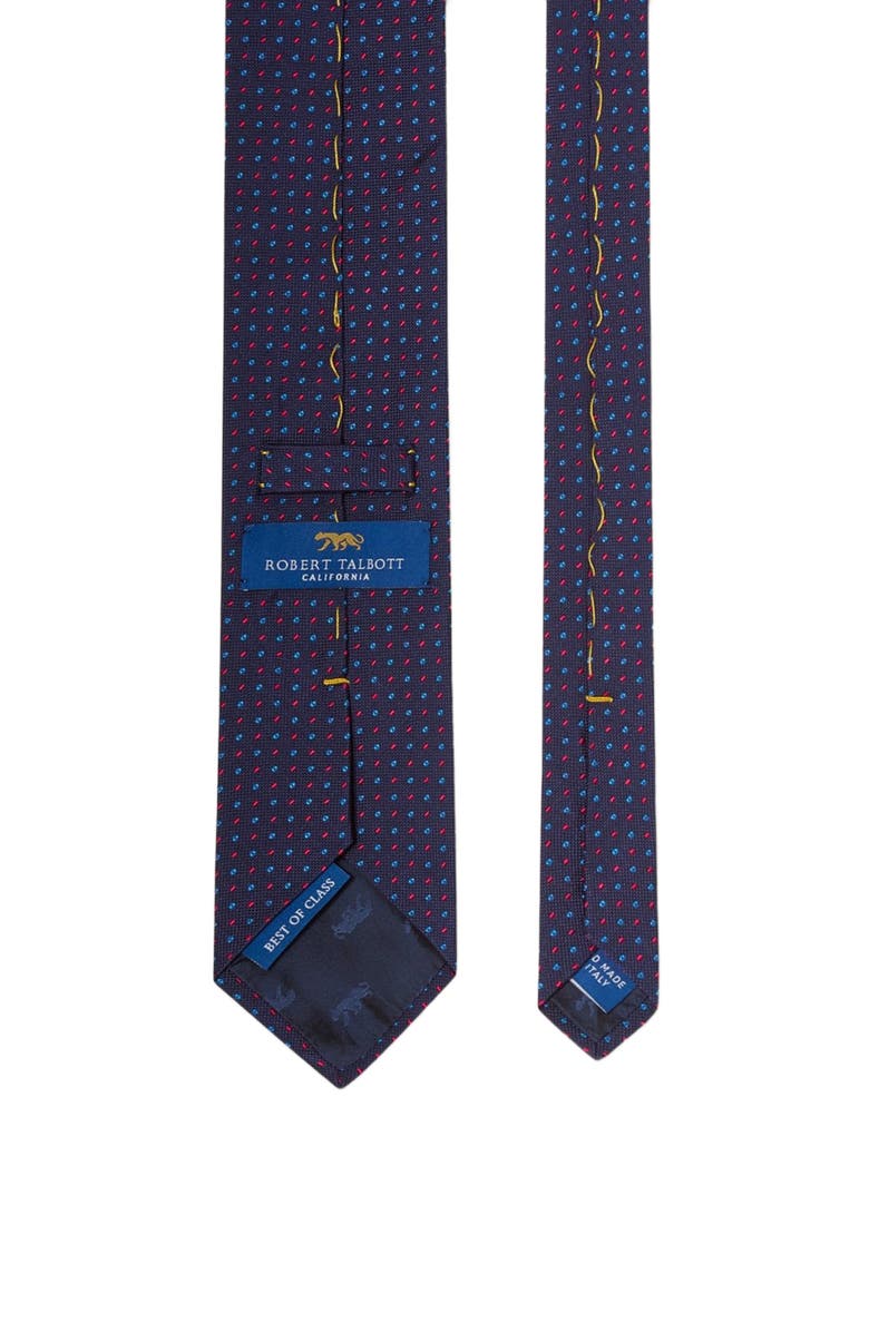 Robert Talbott Robert Micro Neat Necktie, Alternate, color, Navy
