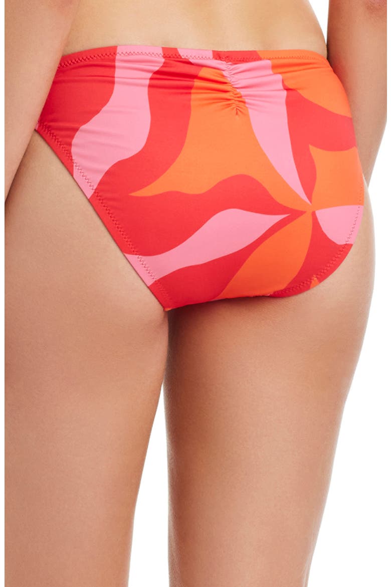 Abstract Print Bikini Bottoms, Alternate, color, RED ENERGY