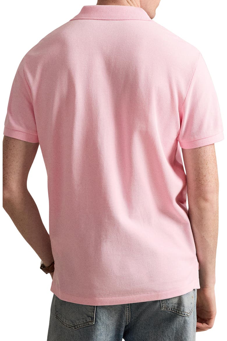The Iconic Solid Cotton Piqué Polo, Alternate, color, BATH PINK