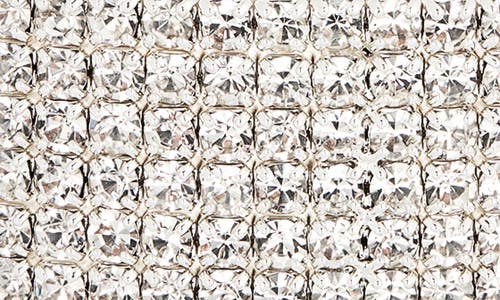 Nordstrom Rack Multirow Crystal Cuff Bracelet In Metallic