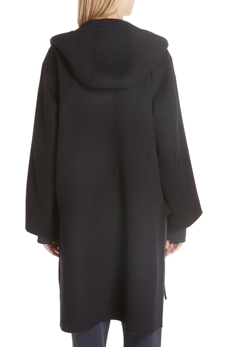 Candia Double Faced Wool & Cashmere Coat, Alternate, color, NIGHT