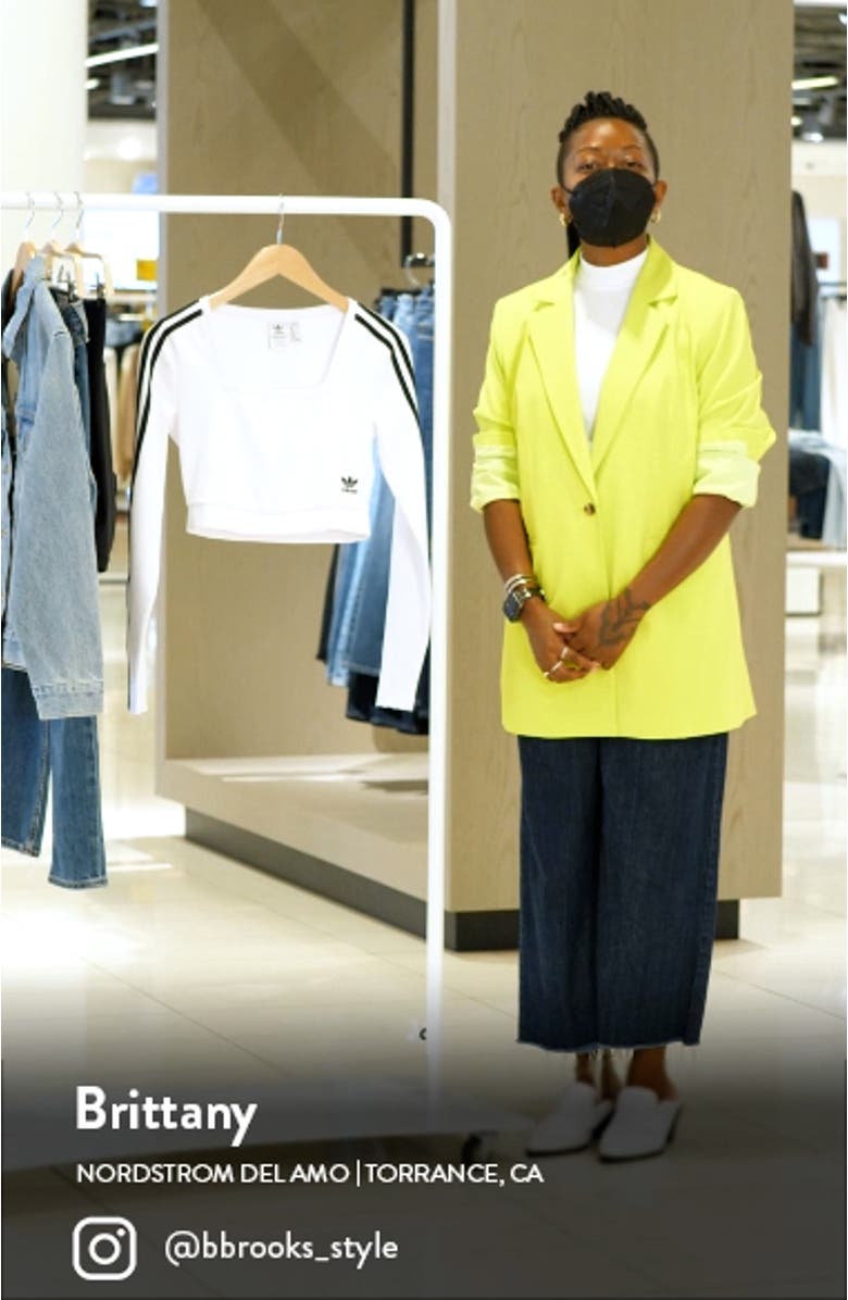 Crop Long Sleeve Interlock T-Shirt, sales video thumbnail