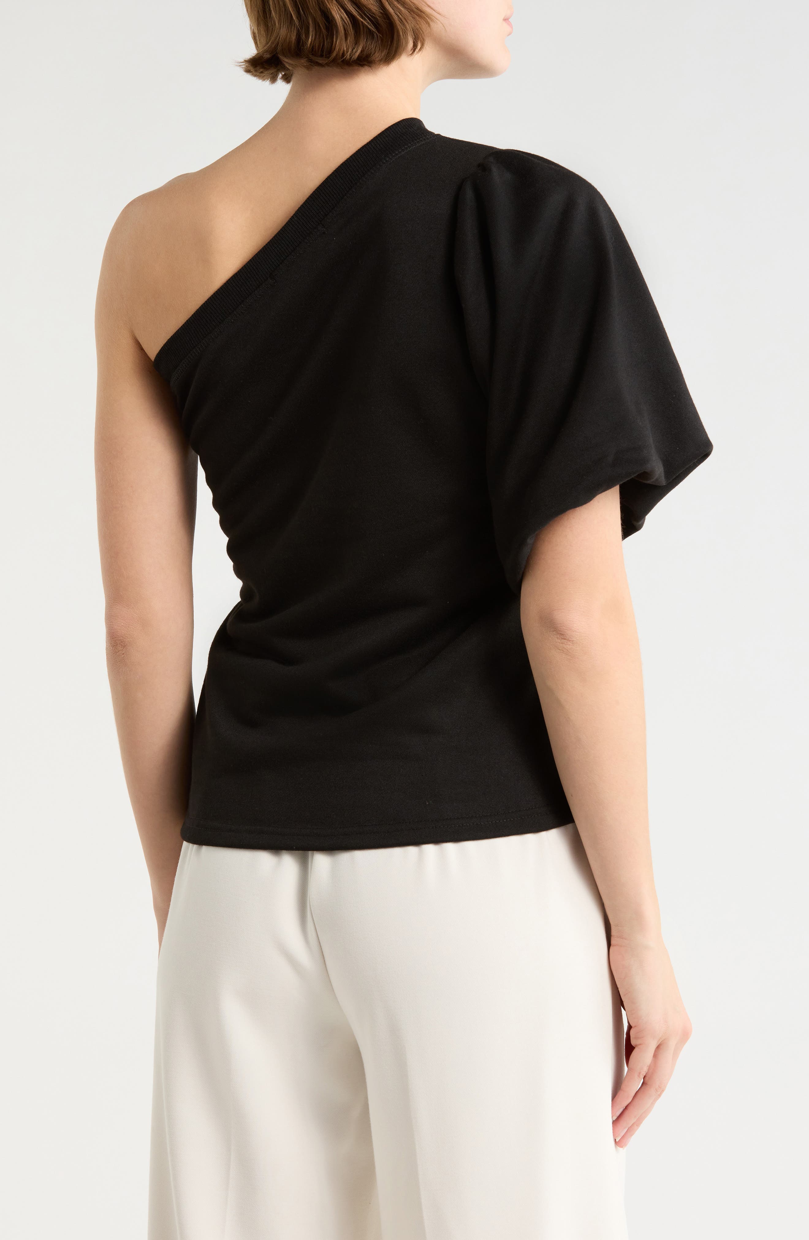 Joylyn One Shoulder Flutter Sleeve Top - image 2