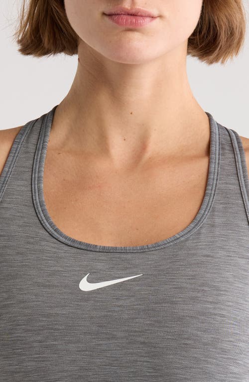 Nike Dri-fit Swoosh Medium Support Padded Sports Bra In Gray