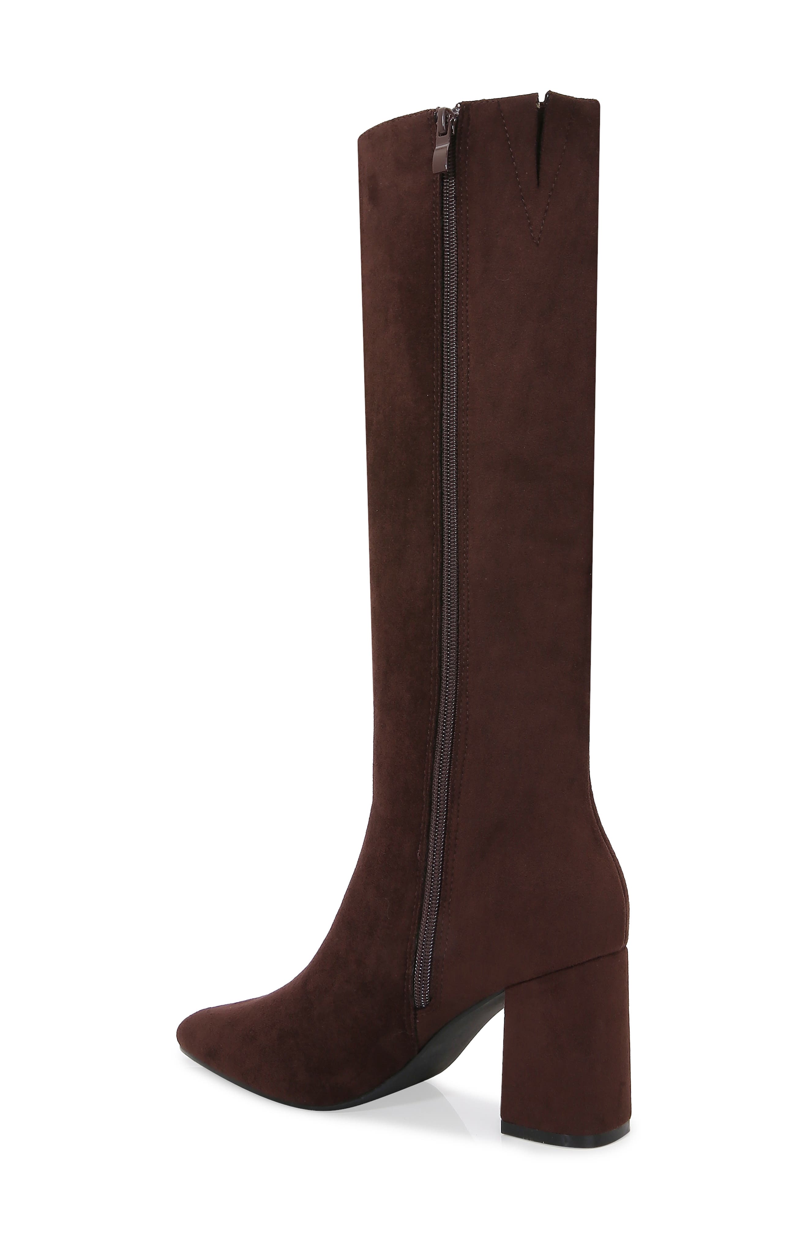 Faux Suede Knee High Boot - image 4