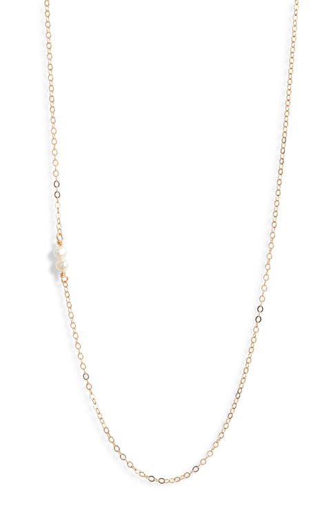 Semiprecious Stone Station Chain Necklace