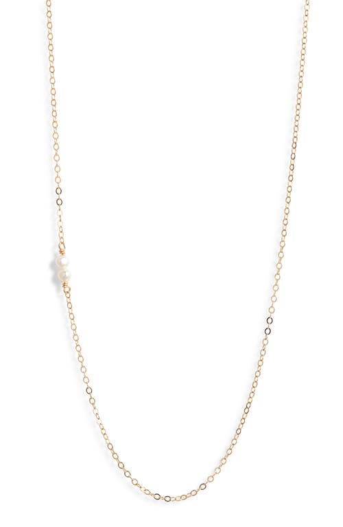 Nashelle Semiprecious Stone Station Chain Necklace in Gold Fill at Nordstrom, Size 18