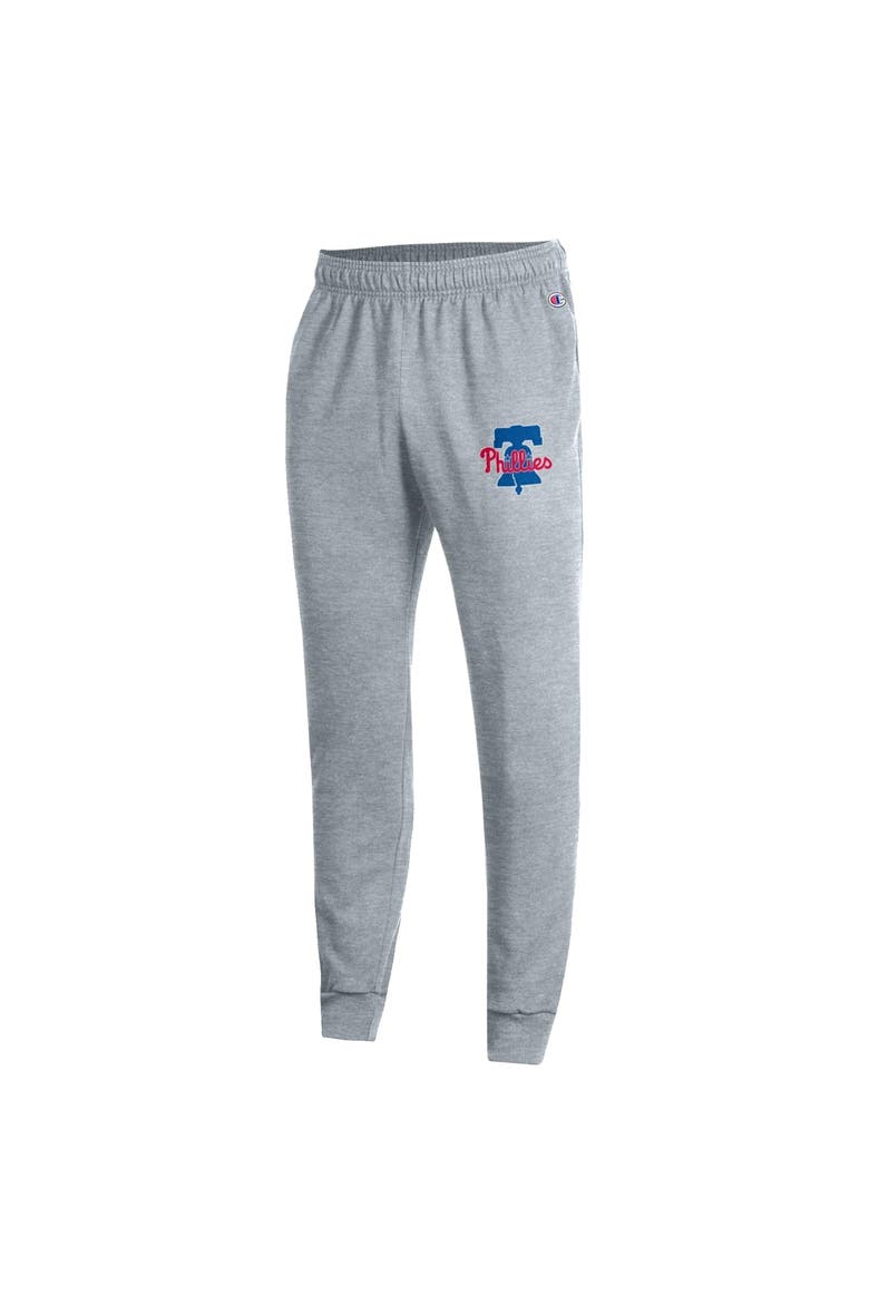 Men's Champion  Heather Gray Philadelphia Phillies Powerblend Joggers, Alternate, color, Heather Gray
