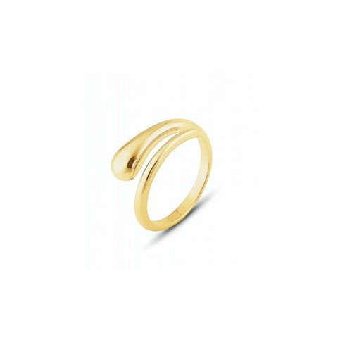 Spero London Signature Sterling Silver Stacking Snake Ring In Gold
