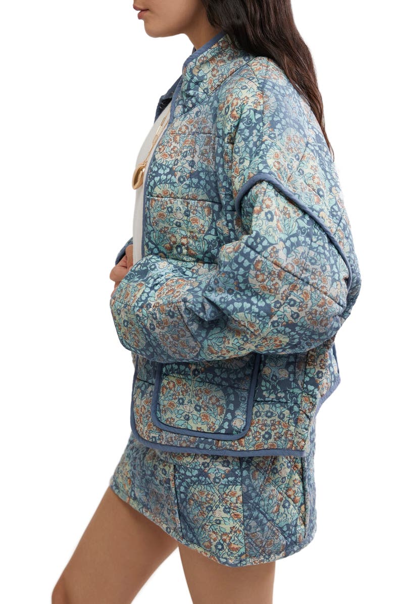 Free People Chloe Print Jacket, Alternate, color, Husky Combo