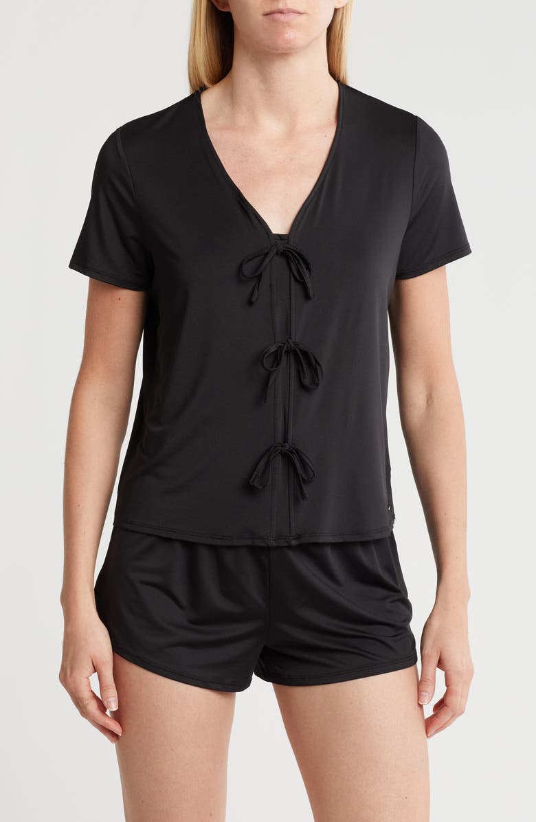 BCBG Slinky Jersey Flowy Short Pajamas, Main, color,