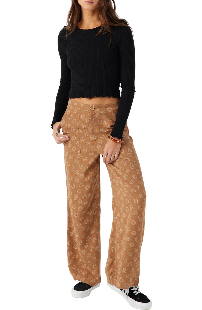 O'Neill Rylan Velley Floral Wide Leg Pants, Alternate, color,