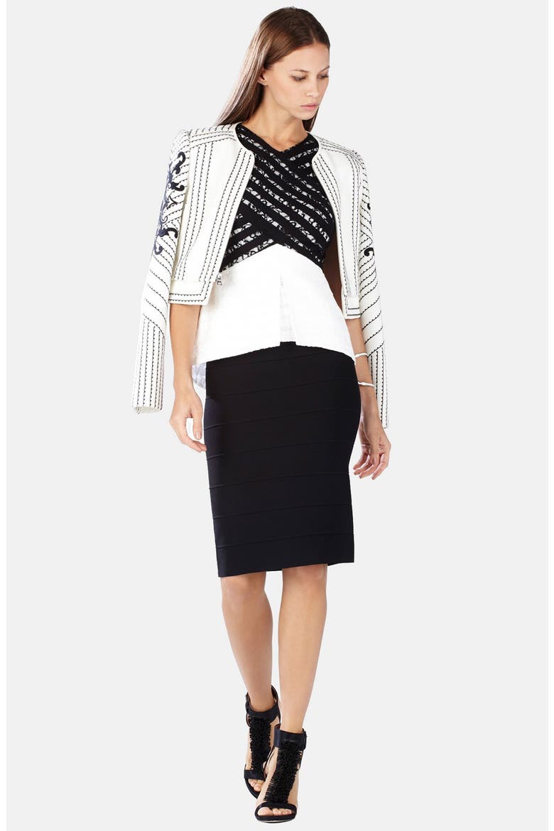 Bandage Pencil Skirt, Alternate, color, BLACK