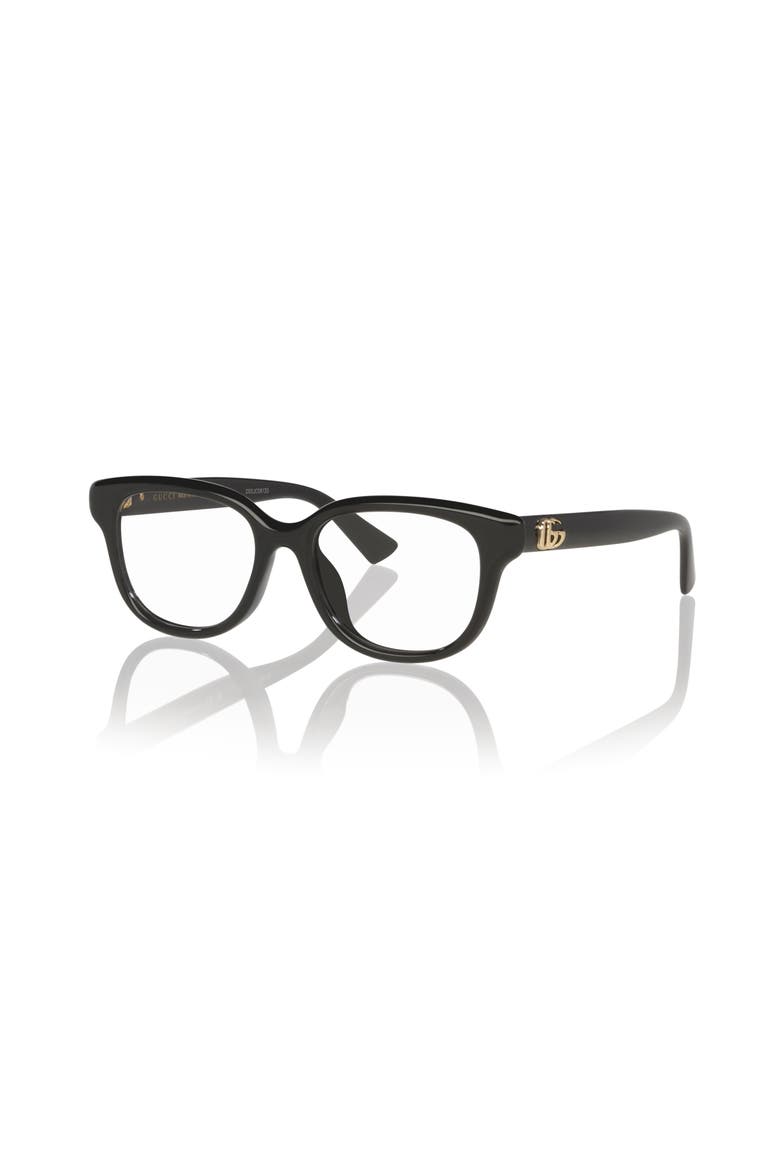 52mm Rectangle optical glasses, Main, color, Black