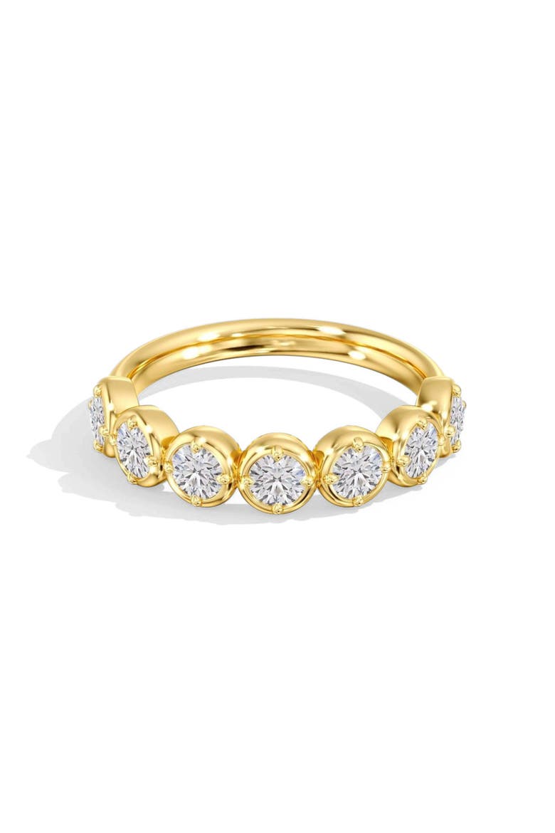 Aura Round Frame Lab Diamond Band in 14K, Main, color, Yellow Gold