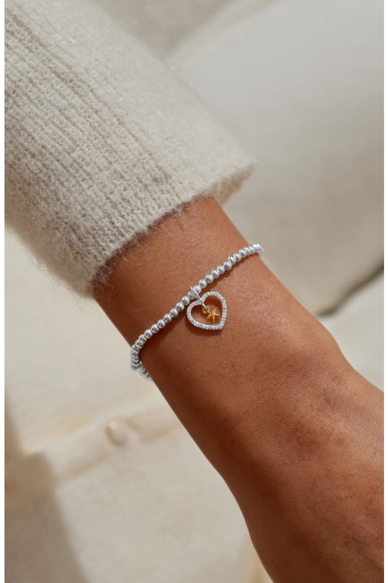 A Little 'Best News Ever!' Bracelet In Silver And Gold-Tone Plating, Alternate, color, Metallic Silver
