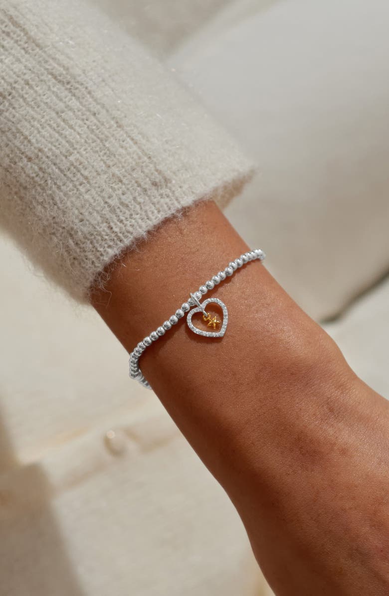 A Littles & Co A Little 'Best News Ever!' Bracelet In Silver And Gold-Tone Plating, Alternate, color, Metallic Silver