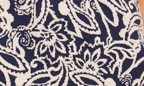 Ramy Brook Erin Knit Short Sleeve Mini Dress In Navy Boucle
