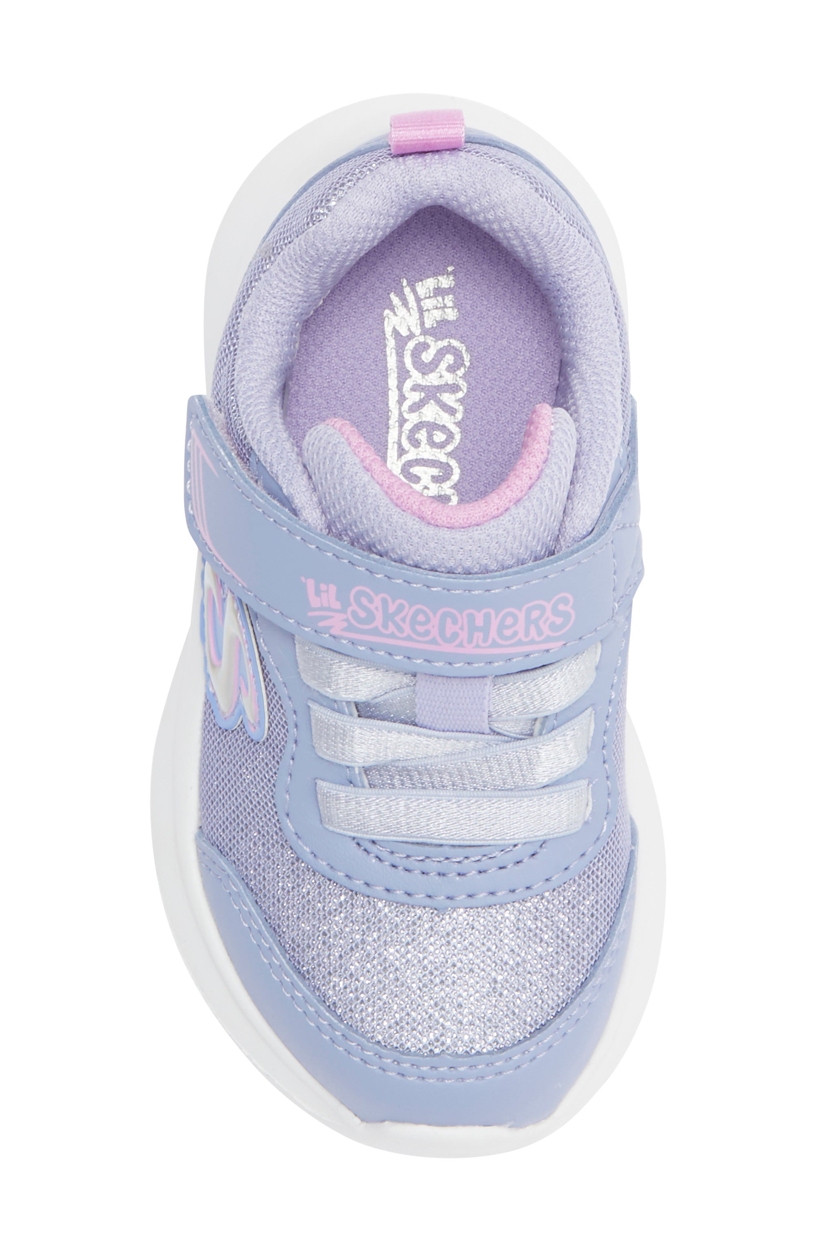 SKECHERS Kids' Skech Fast Sparkly Sister Sneaker, Alternate, color, Lavender