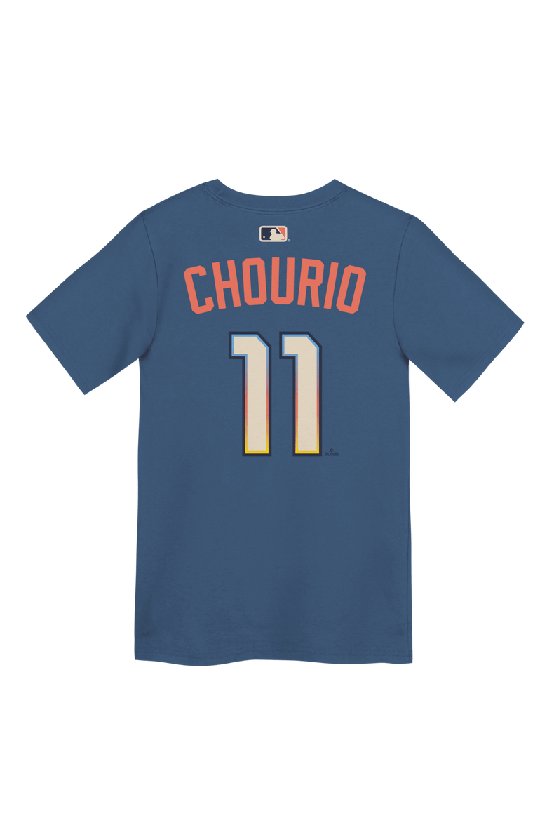 Nike Preschool Nike Jackson Chourio Gray Milwaukee Brewers 2026 City Connect Name & Number T-Shirt, Alternate, color, Blue