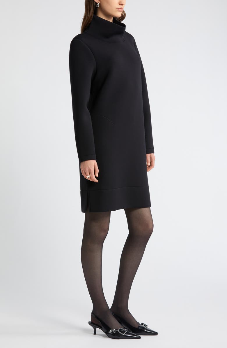 Nordstrom Turtleneck Long Sleeve Scuba Knit Dress, Alternate, color,