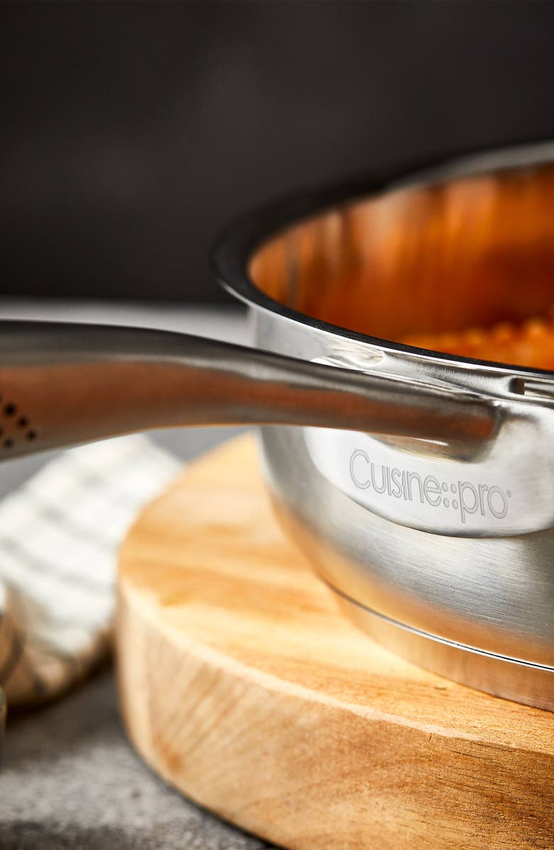 Cuisine::pro<sup>®</sup> iD3<sup>®</sup> SS 3.5 Qt. Sauté Pan with Lid, Alternate, color, Silver