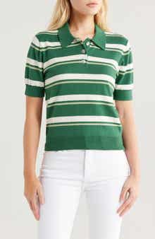 Pistola Drea Stripe Cotton Sweater Polo