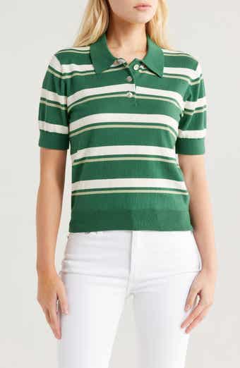 Pistola Drea Stripe Cotton Sweater Polo