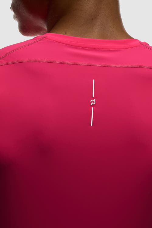 Peloton Interlock Short Sleeve Run Tee In Pink