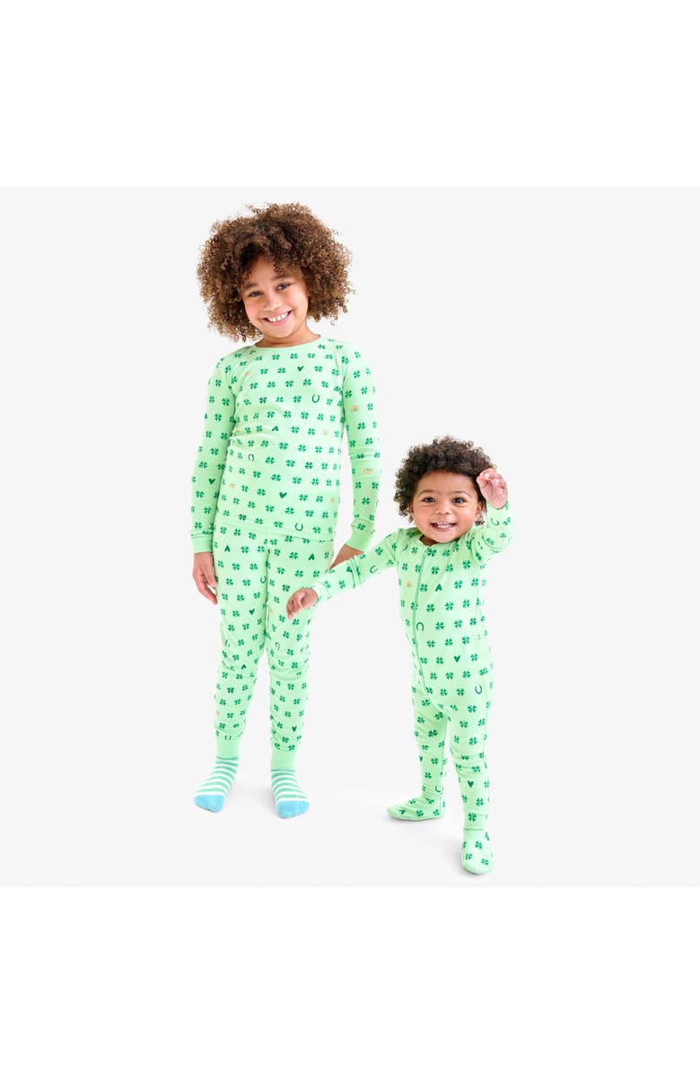 Primary Kids Organic Pj Set In Good Luck Charms, Alternate, color, 