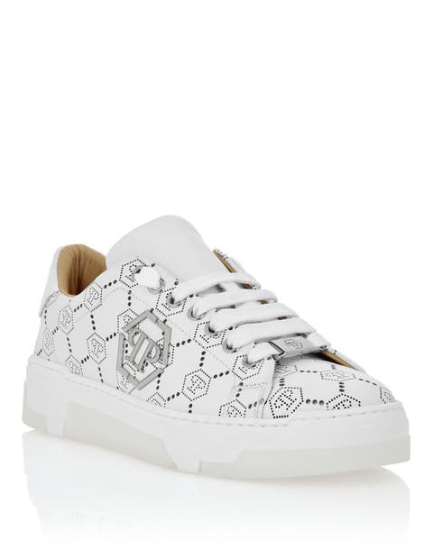 Low Top Leather Skeakers Matte Monogram Unisex