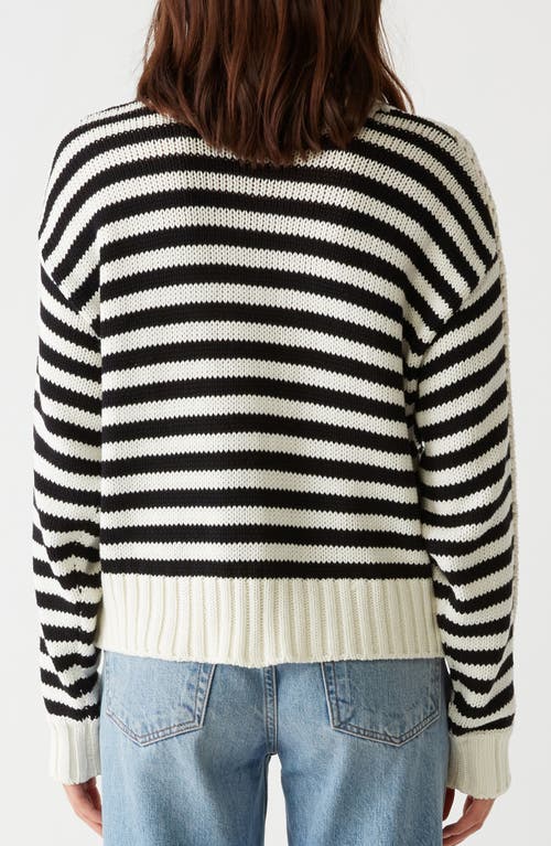 MICHAEL STARS MICHAEL STARS MERLE STRIPE COTTON BLEND SWEATER 
