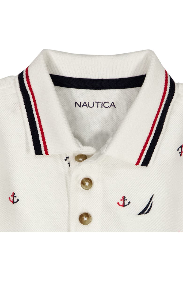 Nautica Anchor Print Polo & Shorts Set, Alternate, color, Navy Multi