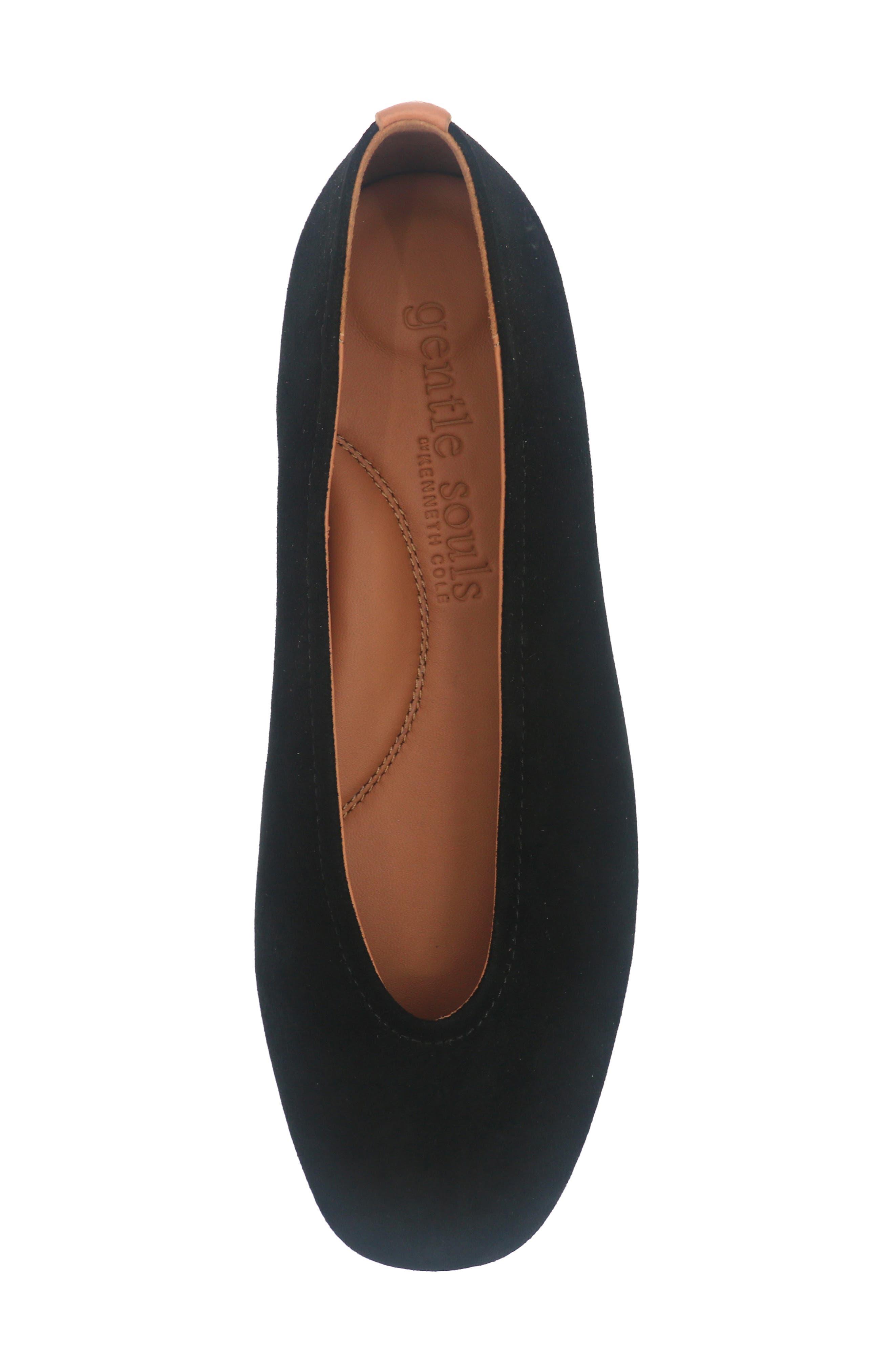 Willow Woven Flat, Alternate, color, BLACK SUEDE