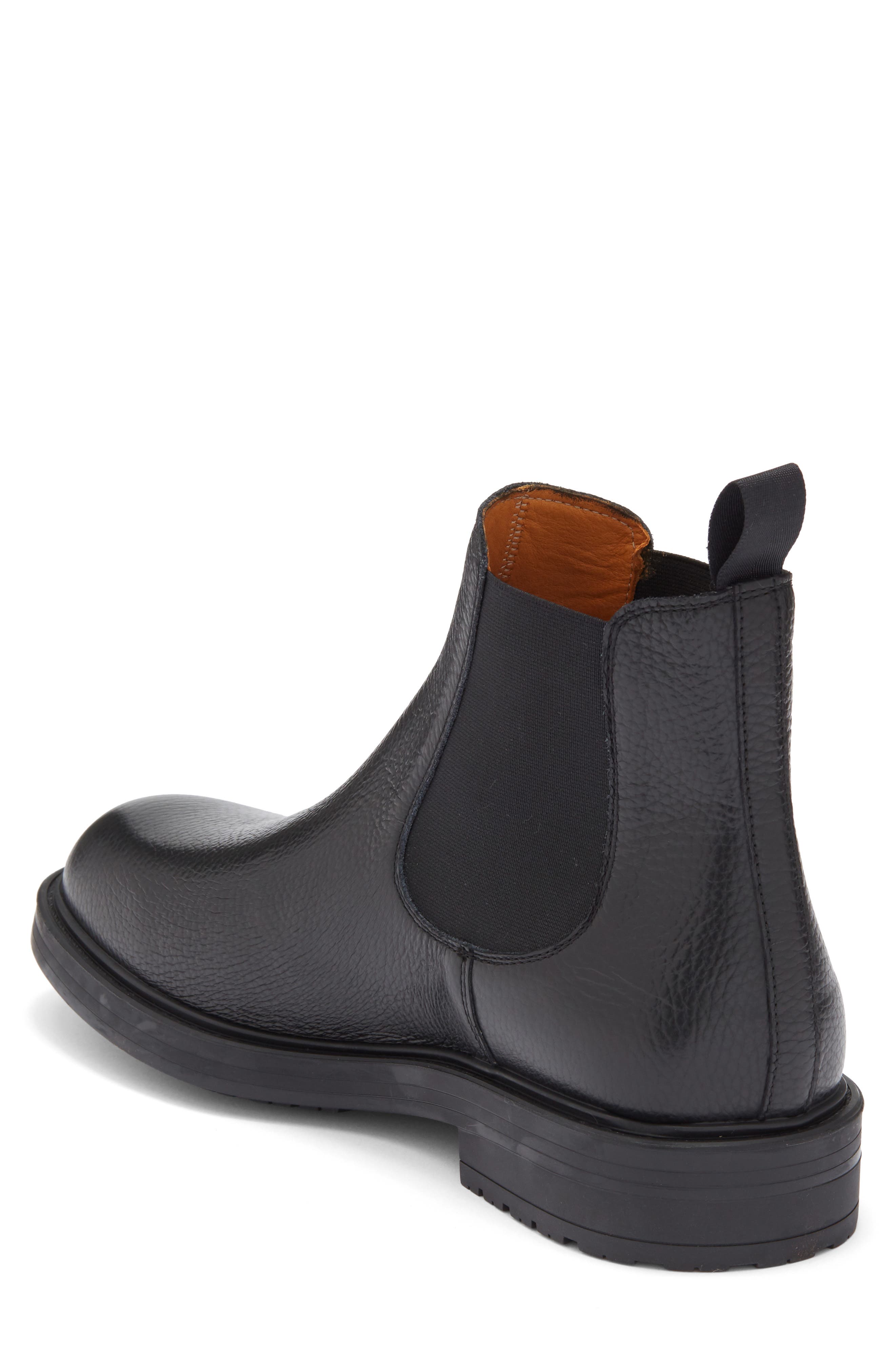 Magnanni Bonn Leather Chelsea Boot, Alternate, color, Black/ Black