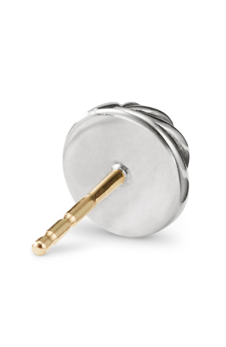 David Yurman Sculpted Cable Stud Earrings, Alternate, color, Silver