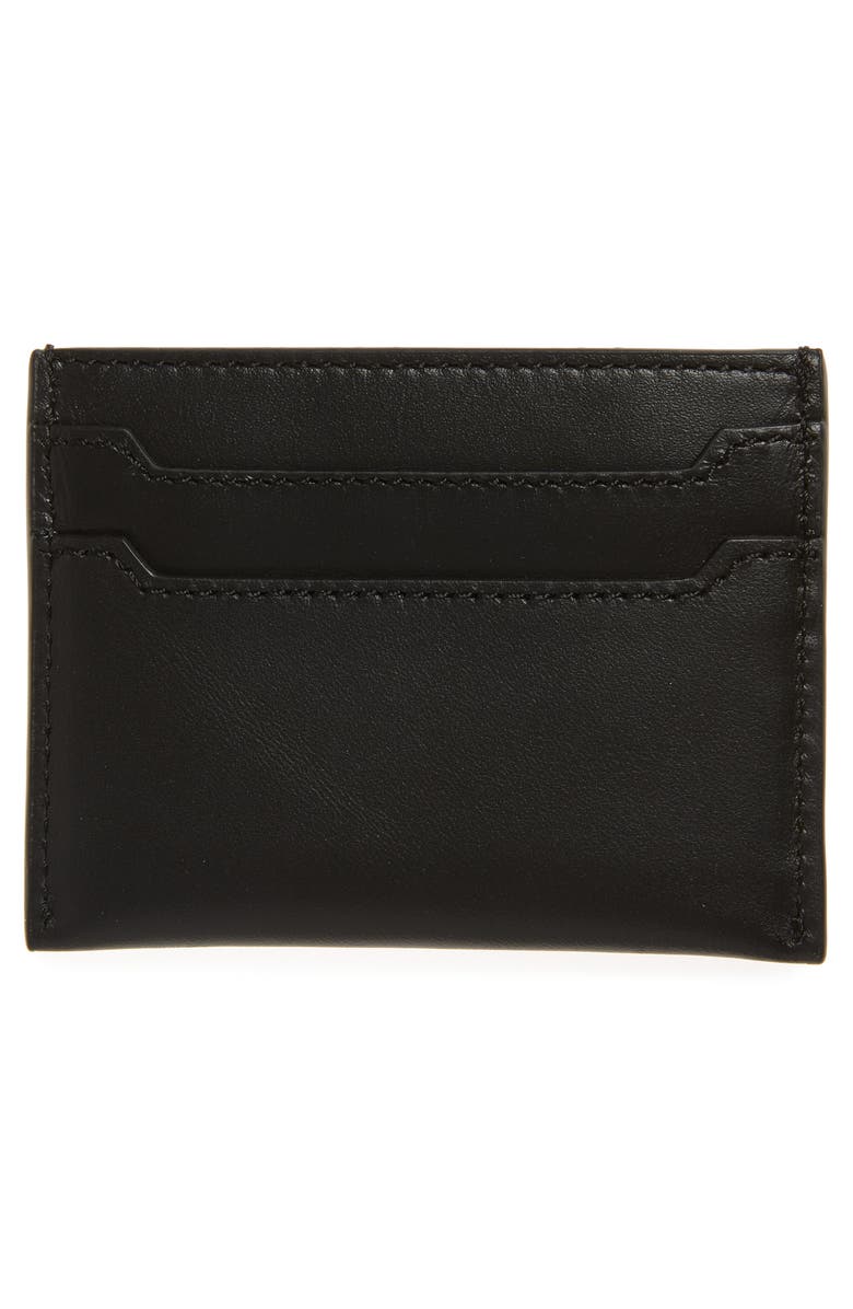 J.Crew Leather Card Case, Alternate, color, Black