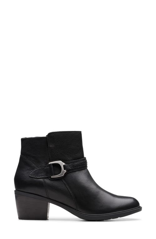 Clarks ® Neva Buckle Bootie In Black