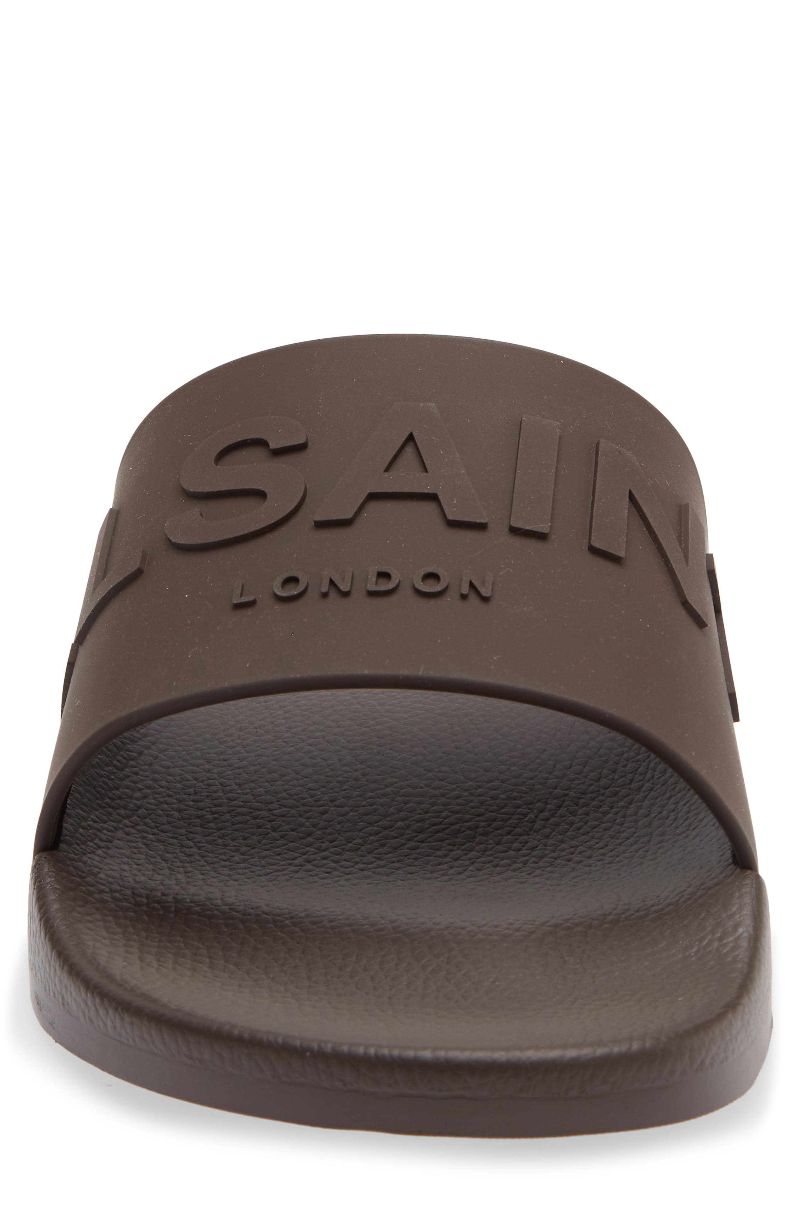 Biggy Slide Sandal, Alternate, color, DARK BROWN