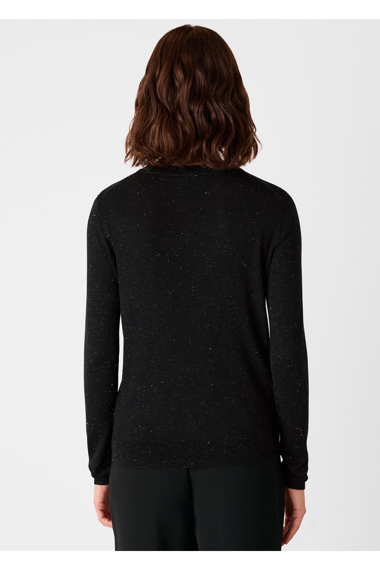 Annie Sparkle Knit Top, Alternate, color, Black