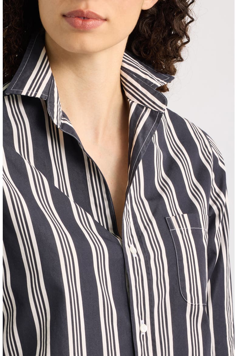 NYC Button-Up Shirt, Alternate, color, BLACK/ TAN MULTI STRIPE