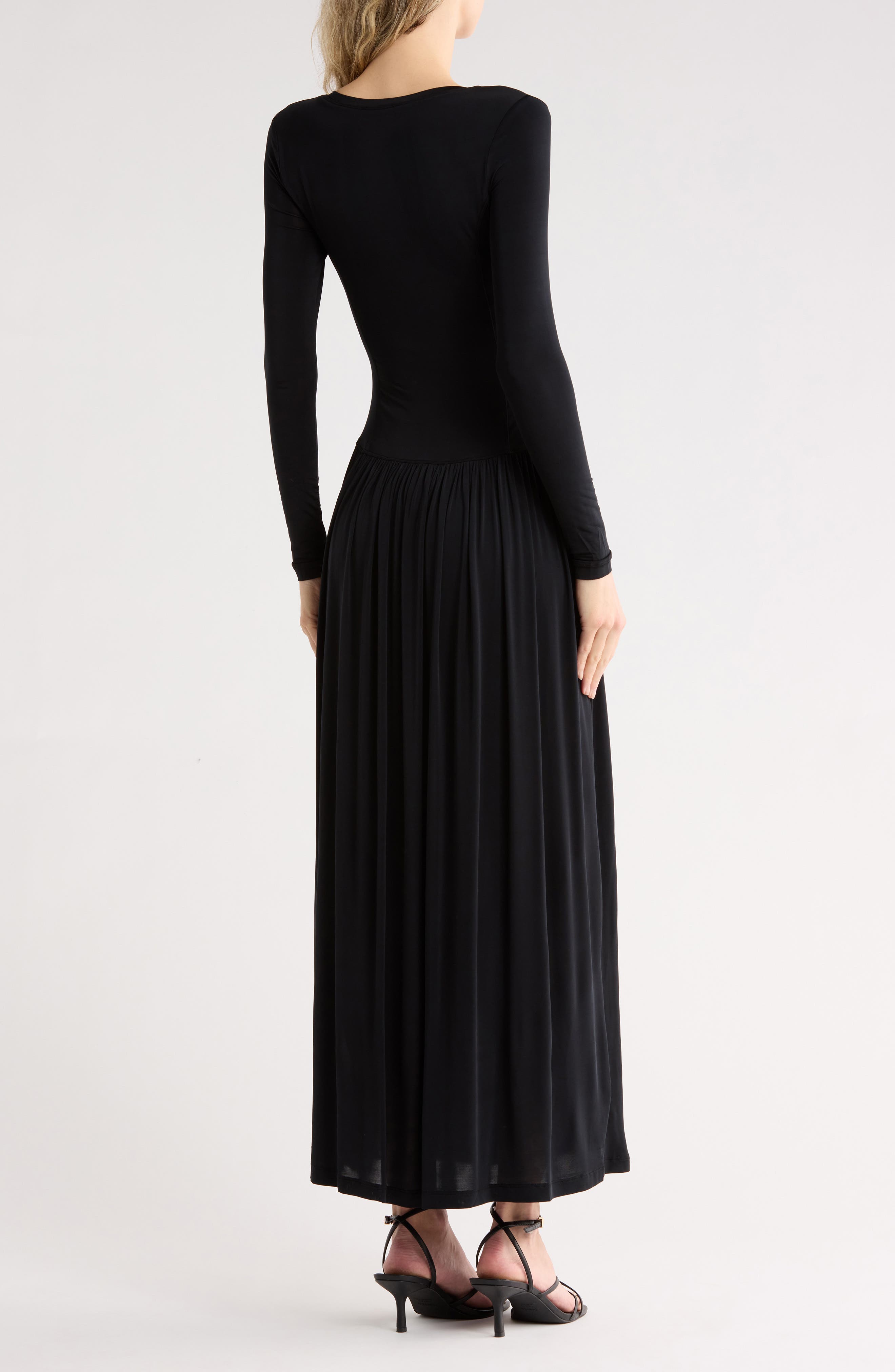 Amal Long Sleeve Jersey Maxi Dress - image 2