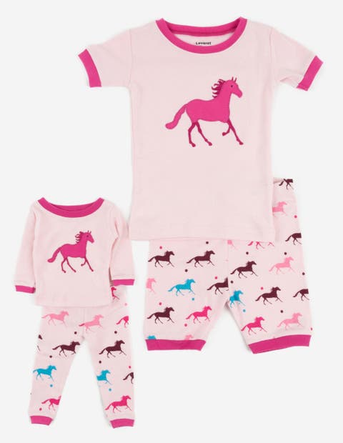 Girls Matching Doll Short Printed Cotton Pajamas (Toddler, Little Kid & Big Kid)