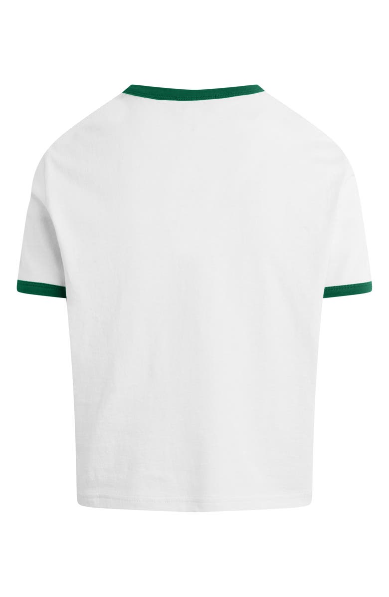 Favorite Daughter x 'Nobody Wants This' Contrast Binding Organic Cotton Graphic T-Shirt, Alternate, color, White/ Emerald