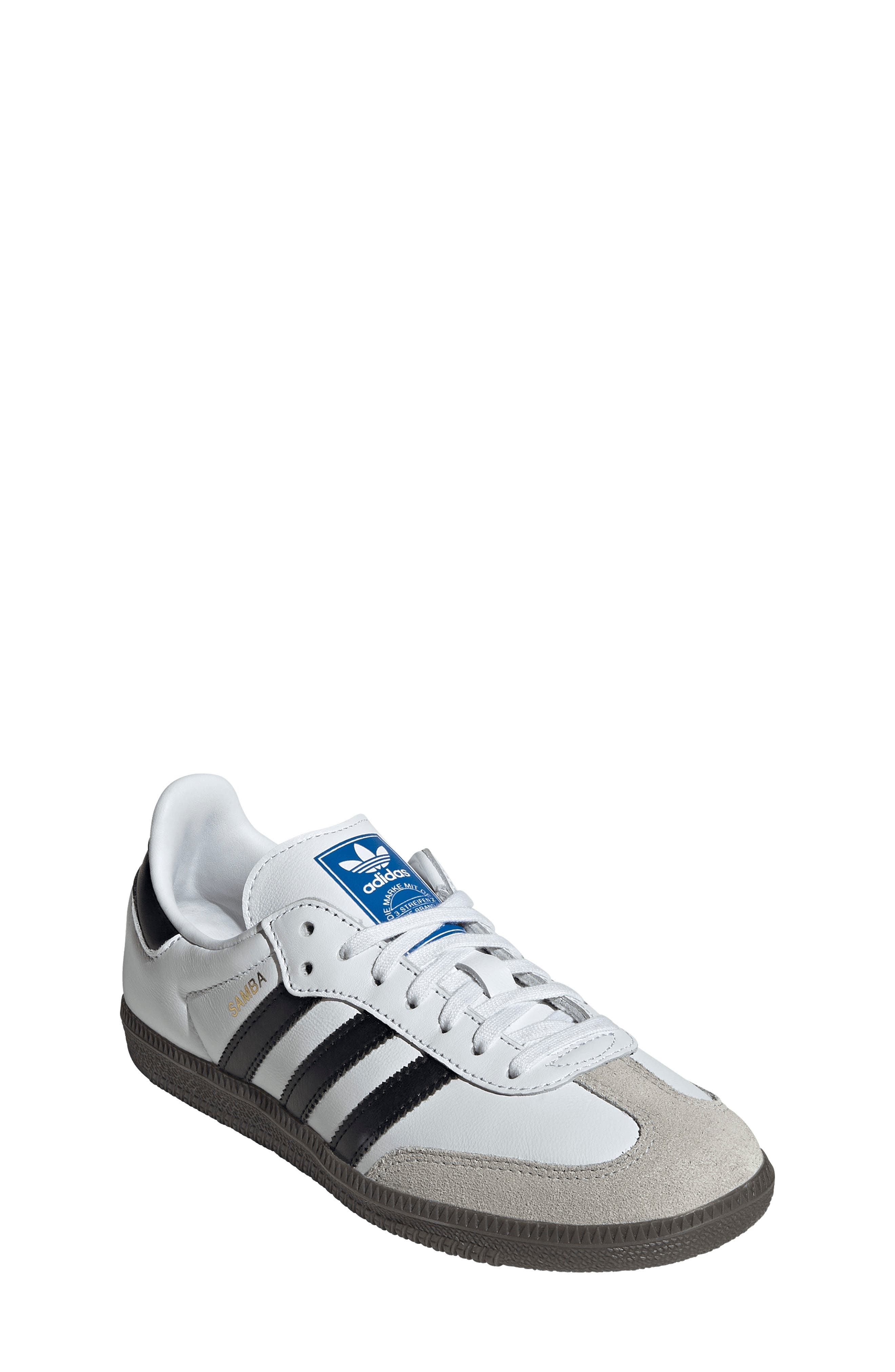 Kids' Samba Sneaker, Alternate, color, FTWWHT/CBL