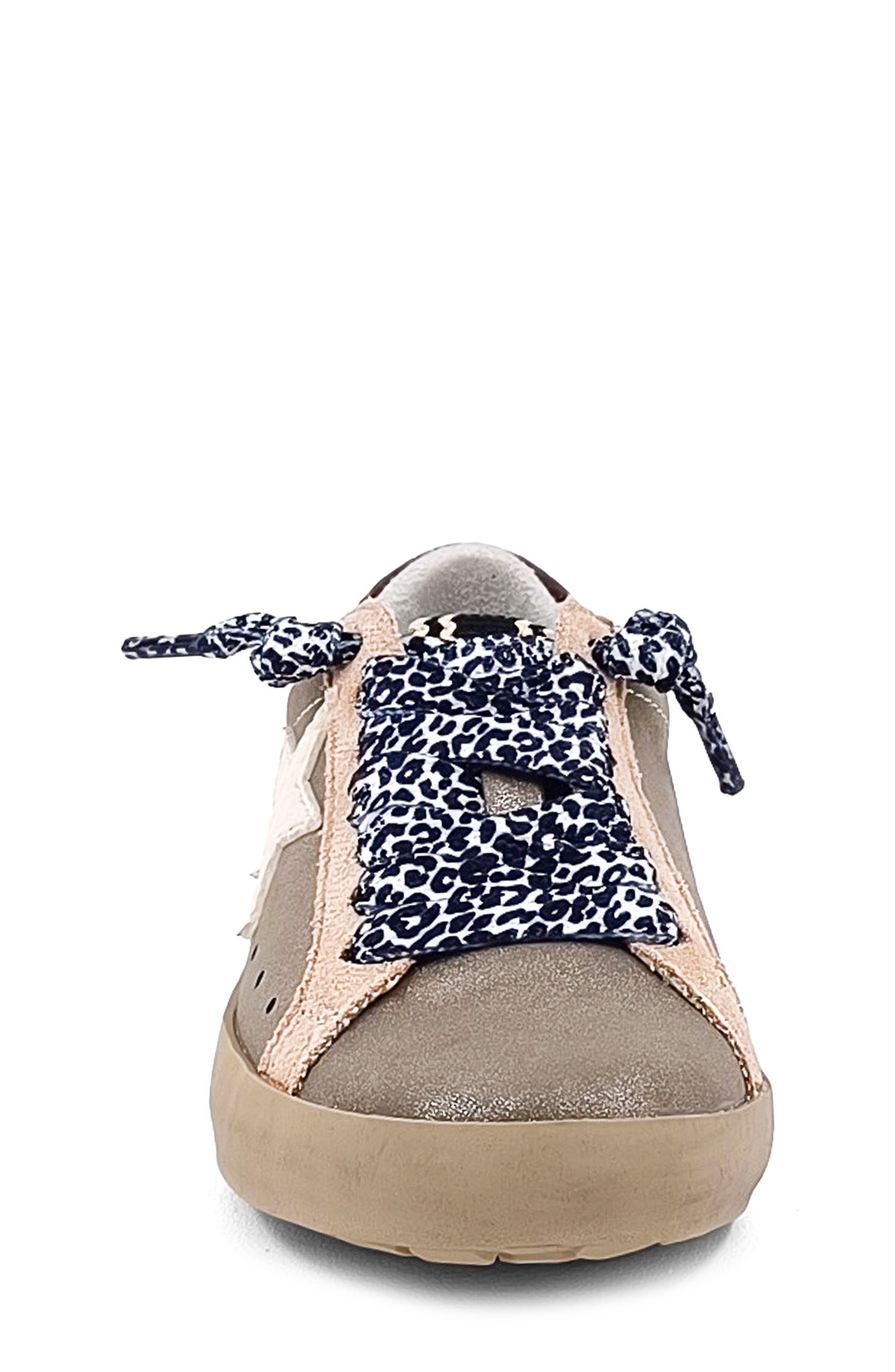 SHUSHOP Kids' Paula Sneaker, Alternate, color, Pewter Distressed