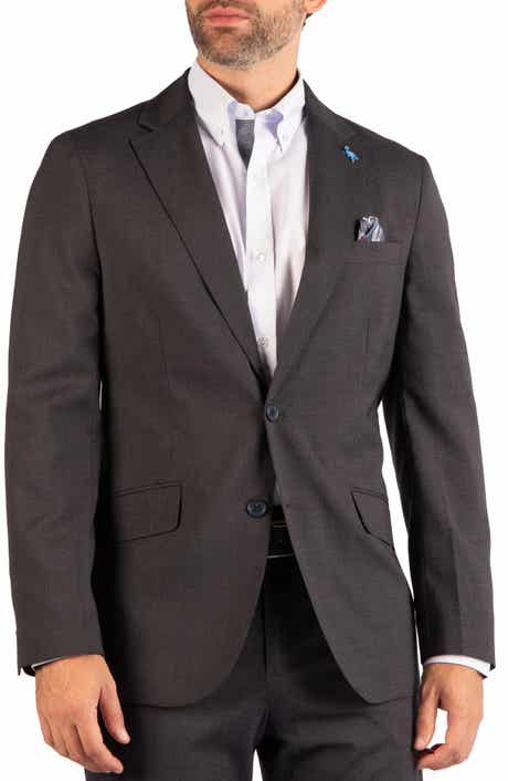 Textured Grid Sport Coat