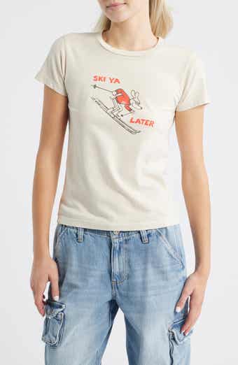 Daydreamer Ski Ya Later Headliner Cotton Graphic T-Shirt
