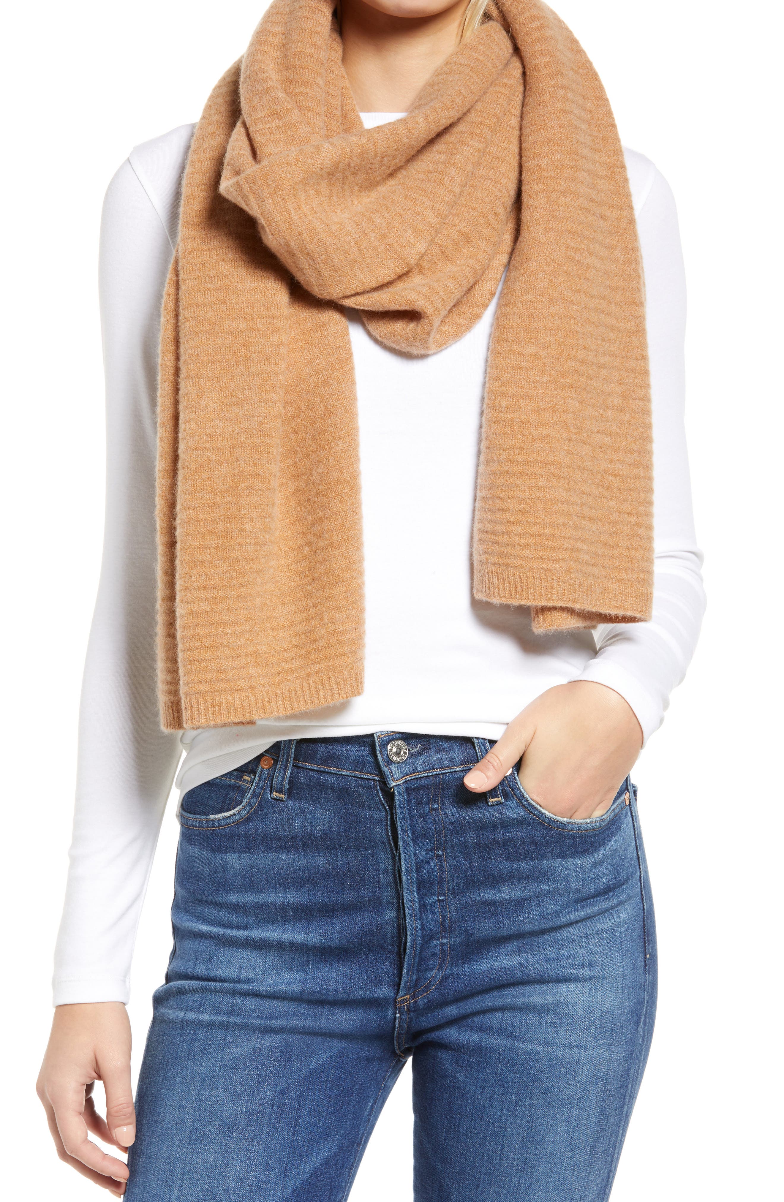 Nordstrom Cashmere Rib Scarf