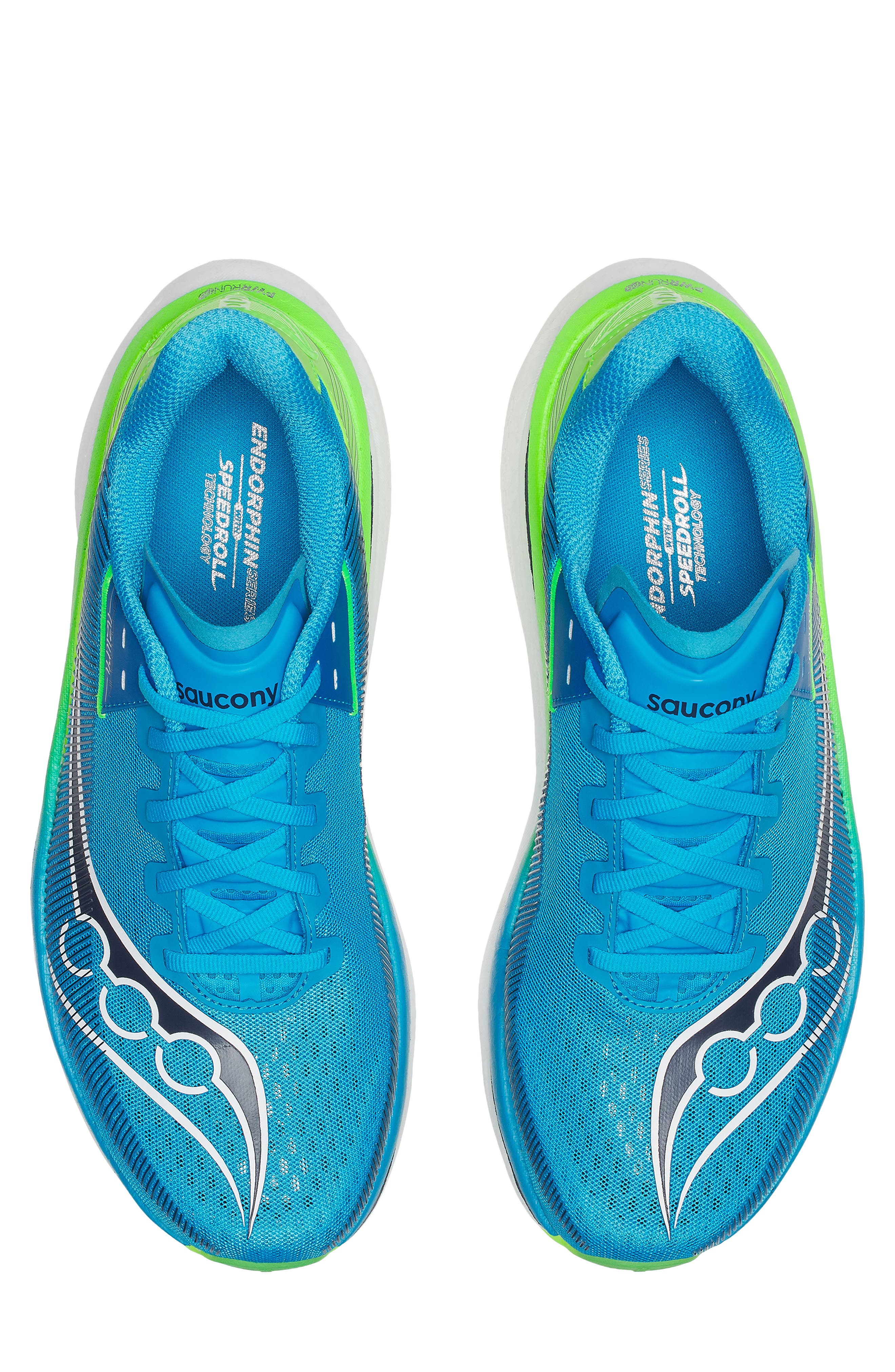 Saucony Endorphin Azura Running Shoe, Alternate, color, Cobalt/ Slime